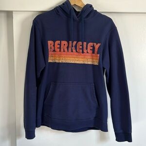 Berkeley Navy Blue vintage style hoodie